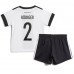 Tanie Strój piłkarski Niemcy Antonio Rudiger #2 Koszulka Podstawowej dla dziecięce MŚ 2022 Krótkie Rękawy (+ szorty)